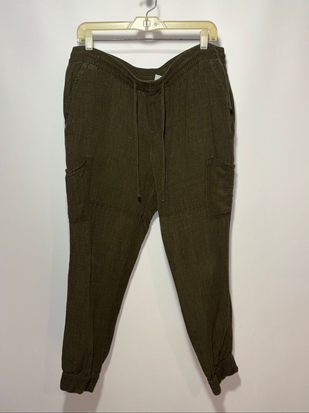 Linen cargo pants